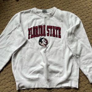 Florida State White Crewneck
